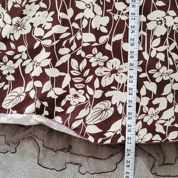 Jessica Midi Dress Wine/Off-White Size US 10 - Picture 8 of 9